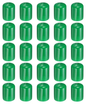 50 PVC-Schraubkappen, 20 mm ID, für Rohre & Stangen, grün