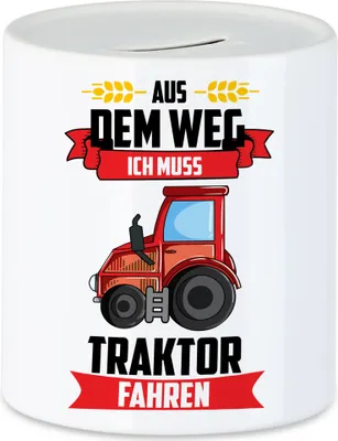 Produktbild von Traktor Trecker Aus dem Weg ich muss Traktor Fahren Spardose Geschenkidee Jungs Bauern