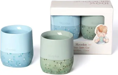 Productafbeelding van SolidKeus - Silicone Baby Drinkbeker, 60 ml, -vrij, Set van 2