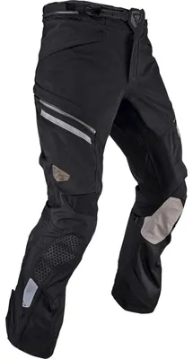 Image de Pantalon de moto en textile imperméable Leatt ADV DriTour 7.5, gris foncé, taille L