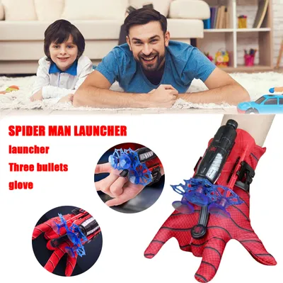 Produktbild von Kinder Spider-Man Handschuh Net Shooter Dart Blaster Launcher Spielzeug Spiderman Kostüm Werkzeug