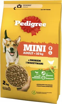 Obrázek produktu pro Pedigree Adult Drůbež suché krmivo pro psy malých plemen 2 kg