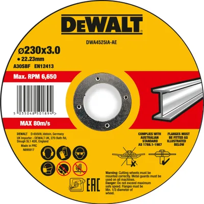 Produktbild von DeWalt Trennscheibe 230x3x22,23 mm Metall