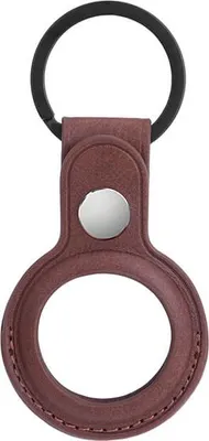 Produktbild von ONSALA Airtag-Halter braun mit Schlüsselring