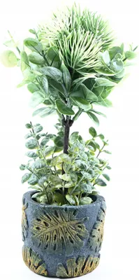 Produktbild von Kunstbaum im Topf 31cm - Realistische Deko Pflanze für Fensterbank & Wohnzimmer