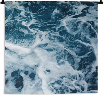 Produktbild von MuchoWow® Wandteppich Wandbehang Golf - Wasser - Meer 150x150 cm Tapisserie Dekoration Wandtuch - Wohnaccessoires - Modernes