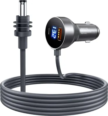 Image de Adaptateur voiture Starlink Mini avec câble de 3 m – Chargeur allume-cigare 12 V-24 V avec USB-C et USB-A à chargement rapide
