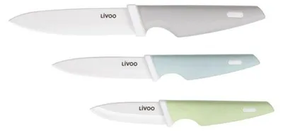 Produktbild von MEC137 3-teiliger Messerblock (7,5 / 10 / 12,5 cm) – Spülmaschinenfeste Keramikklinge