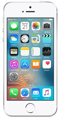 Produktbild von Apple iPhone SE, 10,2 cm (4"), 640 x 1136 Pixel, 32 GB, 12 MP, iOS 10, Silber