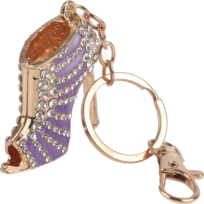 Produktbild von Schlüsselkette, exquisites modernes Design Neues Kristall -Strass -Schlüsselriss glatt und glänzend für die Handy -Geldbörse
