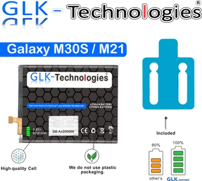 Produktbild von GLK für Samsung Galaxy M12 M127F /M21 M30s M307F /M31 M315F Akku Ohne Set