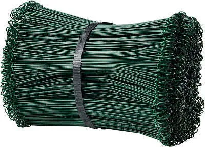 Produktbild von Ösenbindedraht kunststoffummantelt  grün - 1,0/1,4 x 200 mm Bunde von 1000 Stück