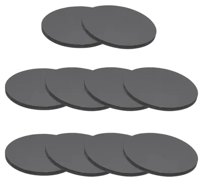 Image de 10 anneaux en caoutchouc, 50 mm x 3 mm, ronds, noirs