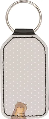 Produktbild von Mr. & Mrs. Panda Schlüsselanhänger Otter Muschel - Grau Pastell - Geschenk, Taschenanhänger, Grübeln, Motivation, schlüssel anhänger, Süß, für, Mit Spruch, kunstleder