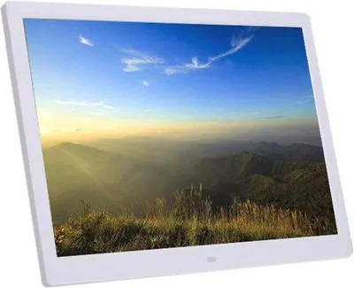 Image de Cadre photo numérique 15,4 pouces haute résolution avec télécommande - Lecteur d'images, de musique et de vidéos