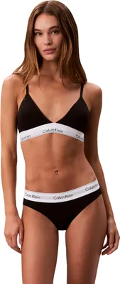 Produktbild von Calvin Klein Damen Slip Bikini Form mit Logobund, Schwarz (Black), S