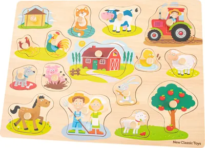 Obrázok produktu pre Drevená farma Puzzle 17 dielikov