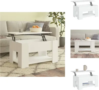 Produktbild von vidaXL Couchtisch Weiß 79x49x41 cm Holzwerkstoff -  Couchtische