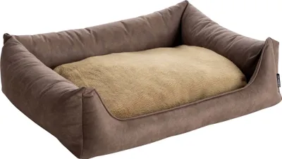 Produktbild von Orthopädisches Hundebett MaxxNobel - Lederoptik - Taupe