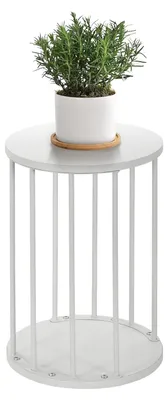 Immagine prodotto di Portaplant in metallo rotondo, diametro 45 cm, colore bianco