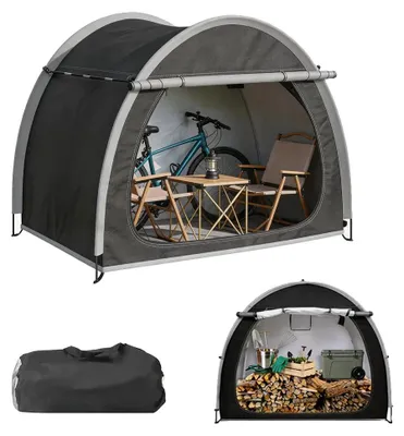 Immagine prodotto di Capanno per il deposito di biciclette, resistente alle intemperie, montaggio senza utensili, colore nero