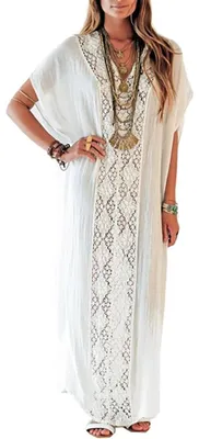 Imagen del producto de Solidchoice - Vestido de playa estilo kimono, ideal para el verano