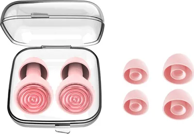 Produktbild von INF Geräuschunterdrückende Ohrstöpsel, Rosa Silikon, 2.1x1.6x1.5cm, 2 Stück Rosa