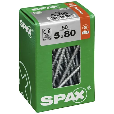 Produktbild von Spax Universalschrauben 5.0 x 80 mm TX 20 - 50 Stk.