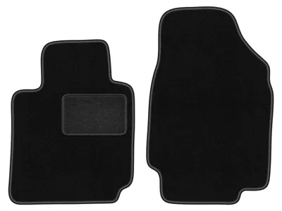 Immagine prodotto di Wielganizator tappetini auto velours anteriori adatto per Nissan Micra K12 CC (2003-2010, cabriolet) neri, set 2 pz, con fissaggi