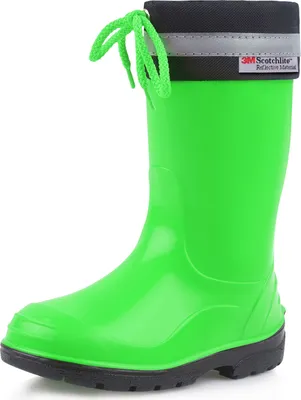 Produktbild von Ladeheid Kinder Mädchen Jungen Gummistiefel mit Stulpe LA-972 (Grün/Schwarz, 21 EU)