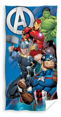 Imagen del producto de Toalla de los Vengadores de Marvel, para playa o baño, 70x140 cm
