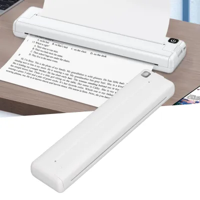 Tragbarer Thermodrucker, 200 Dpi, A4, Bluetooth, wiederaufladbar