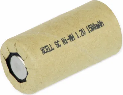 Obrázok produktu pre Batéria XCELL NiMH sub-C 1,2 V-/1500 mAh, kartónový plášť 41,5x22,2 mm