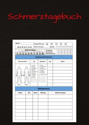 Obrázok produktu pre Mein Schmerzwegbegleiter: Das Umfassende Schmerztagebuch für Chronische Schmerzpatienten
