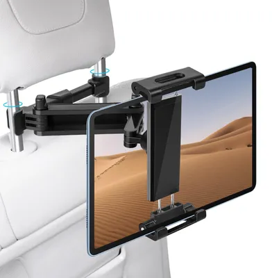 Image de Support universel pour tablette, adapté aux voitures, avec rotation à 360 degrés