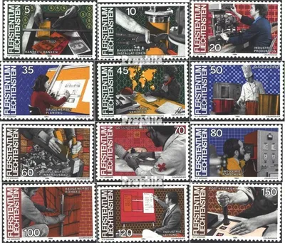 Produktbild von Briefmarken Liechtenstein 1984 Mi 849-860 (kompl.Ausg.) FDC Freimarken