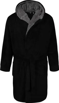 Immagine prodotto di Duke - Vestaglia "D555 Newquay" con cappuccio per uomo DC305 (8XL) (Nero)