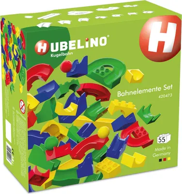 Produktbild von Hubelino 55-teiliges Bahnelemente Set 55-teilig