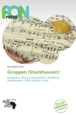 Produktbild von Gruppen (Stockhausen)