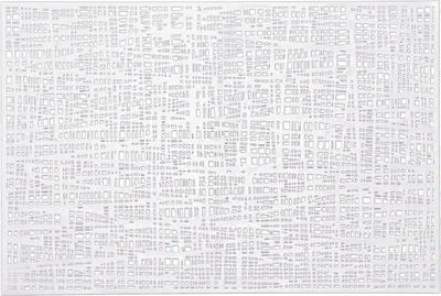 Produktbild von Zeller Platzset "Scribble", Kunststoff, weiß, 45 x 30 cm (1 Stück)