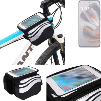 Produktbild von K-S-Trade Rahmentasche Fahrrad-Halterung kompatibel mit Motorola Edge 50 Neo Rahmenhalterung Fahrrad Handyhalterung Fahrradtasche Handy Smartphone