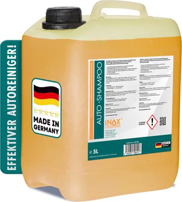 Produktbild von INOX® Nano Autoshampoo 5L - Autowäsche Autoreiniger Konzentrat mit Abperleffekt