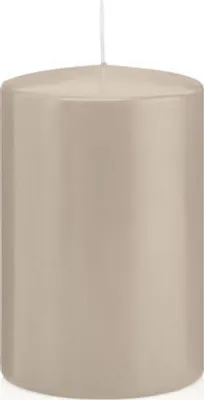 Produktbild von Stumpenkerzen Schlamm 60 x Ø 38 mm, 24 Stück, russarm, tropffrei
