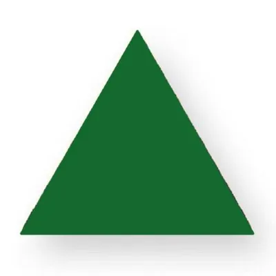 Obrázok produktu pre Drevená hračka na kladenie rovnostranný trojuholník zelený 24 kusov DxŠ 25x25mm NOVINKA