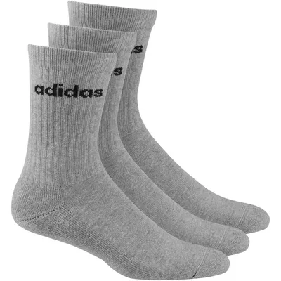 Produktbild von 3er Pack adidas Half-Cushioned Crew Socken Uni medium grey heather/black 46-48
