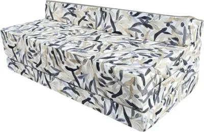 Obrázok produktu pre Skladací matrac 200x120x10 cm - B009, 4-dielny s opierkou hlavy, mení sa na pohovku, snímateľný poťah, pohodlný a prenosný