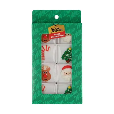 Produktbild von Wilton Zuckerdekoration Merry Christmas set/8