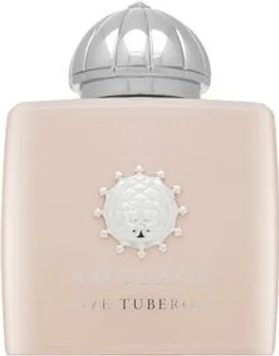A close-up studio shot of a perfume bottle.