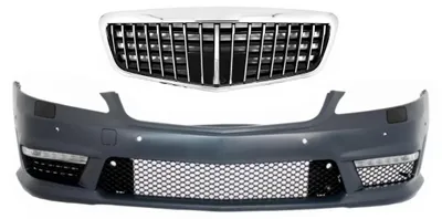 Produktbild von Frontstoßstange für Mercedes S W221 05-12 Einzelrahmen-Frontgrill S63 S65 Look.
