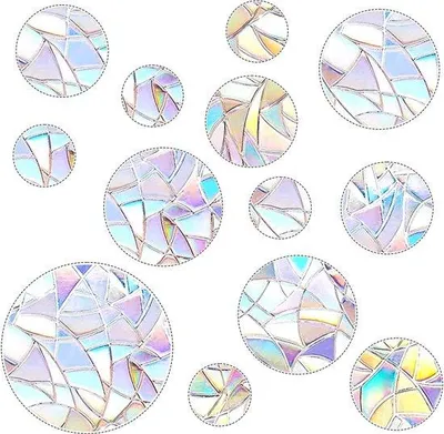 Produktbild von Kristallregenbogen-Vogelabwehr-Sticker-Set 39 Stück